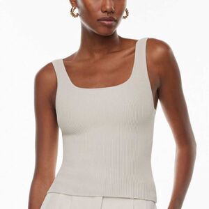 Aritzia Babaton Sculpt Knit Squareneck Tank Top